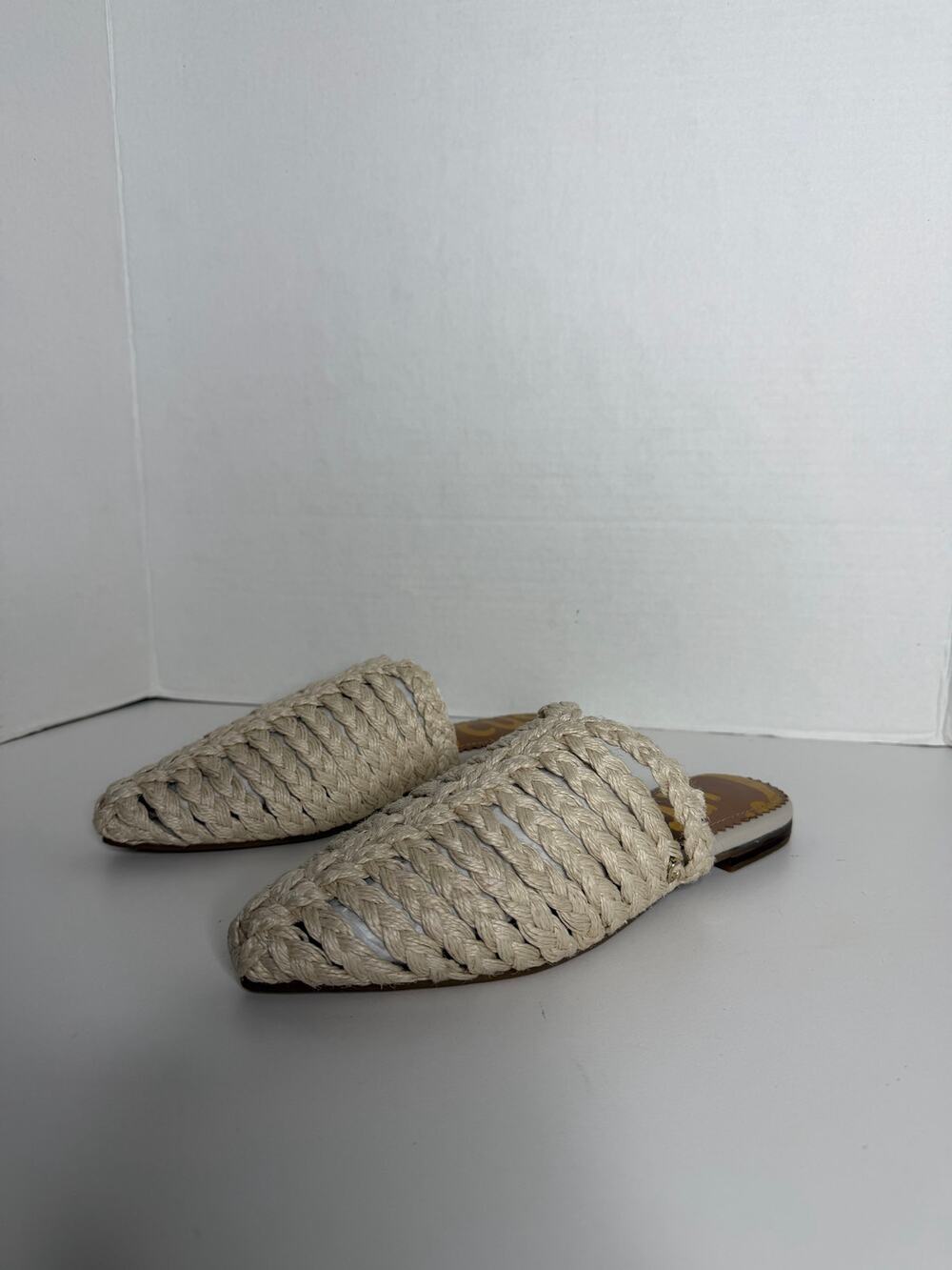 NEW NWOB Circus Sam Edelman Nadie Boho Braided Hemp Mules Size 6